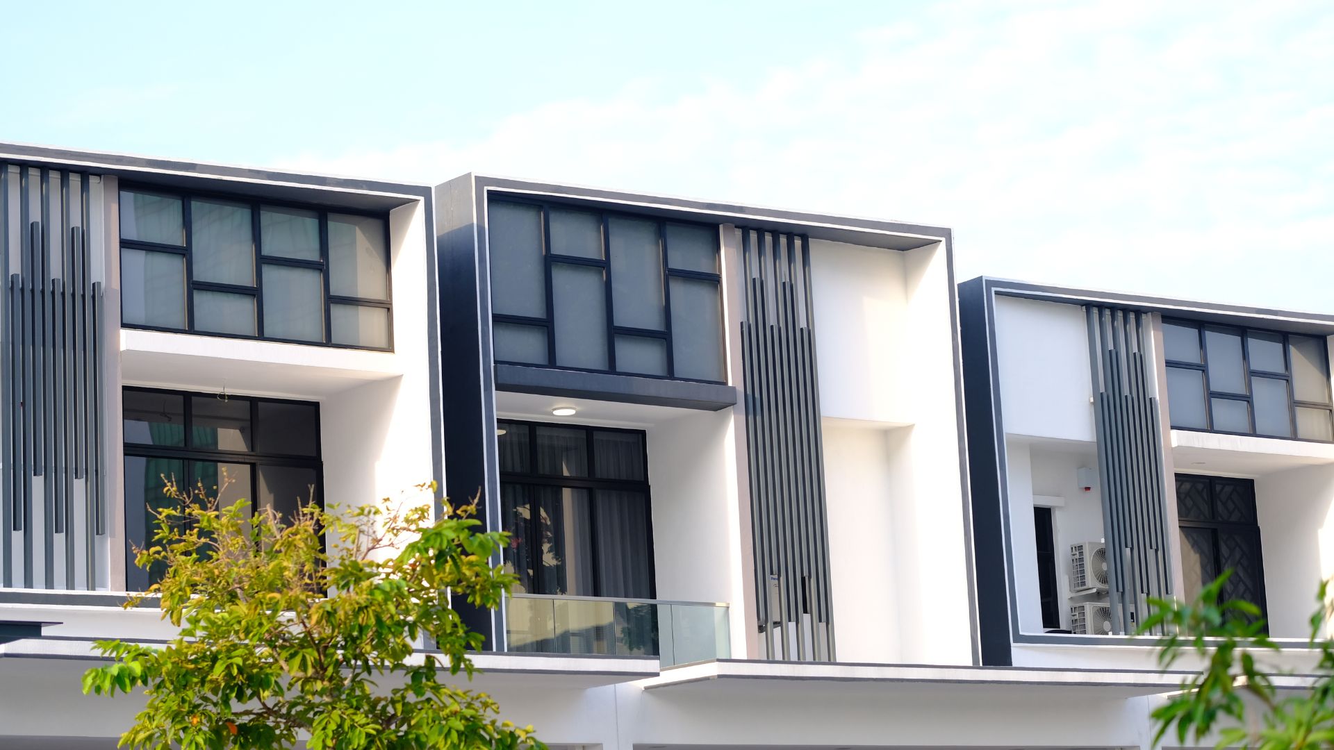 Townhouse development in an established suburb